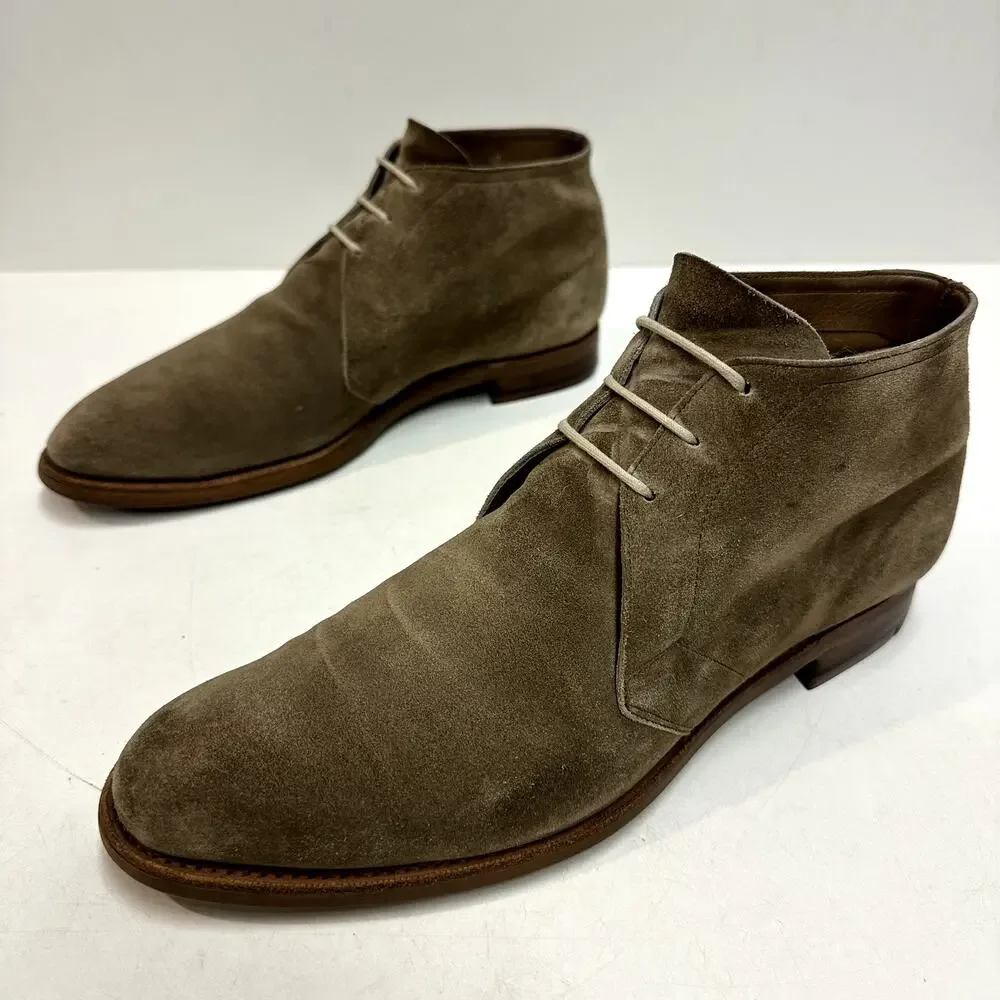 NEW HEELS Edward Green Shanklin Chukka Boot Mushroom Suede UK 7 / US 7.5